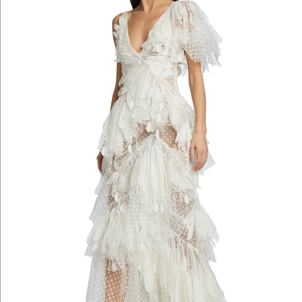 Zimmermann Rhythmic Fluted Gown AU 1 NWT - Picture 1 of 5
